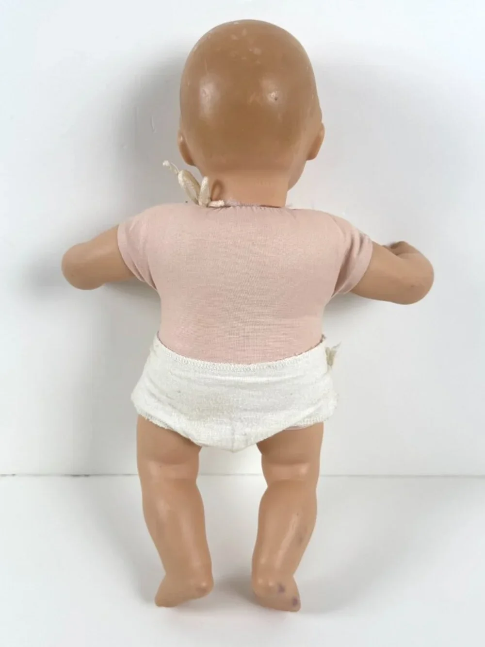 American Girl Bitty Baby Doll Pleasant Company With Diaper Blue Eyes MC-157